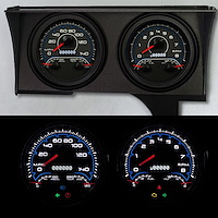 88321-05 CFR Redline Series Direct-Fit Gauge Kit, Chevy Car, Blue