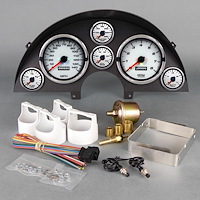 90110-03 Performance Ii Series Direct-Fit Gauge Kit, Chevrolet Corvette, White