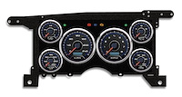 90311-05M CFR Blueline Series Direct-Fit Gauge Kit, GMc/Chevy S10/S15 86-93, Blue