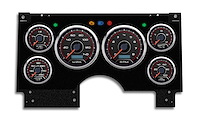94311-01 CFR Redline Series Direct-Fit Gauge Kit, GMc/Chevy S10/S15 94-97, Black