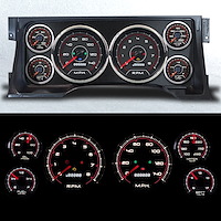95103-01 CFR Redline Series Direct-Fit Gauge Kit, GM Truck, Black
