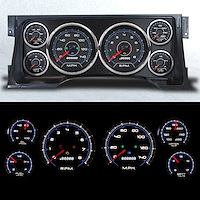 95103-05 CFR Redline Series Direct-Fit Gauge Kit, GM Truck, Blue