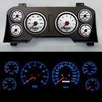 98021-03 Performance Ii Series Direct-Fit Gauge Kit, Dodge Truck, White