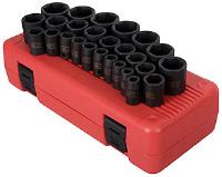 26pc. Metric Impact Socket Set 1/2" Drive