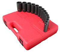 13pc. SAE Deep Impact Socket Set 1/2" Drive