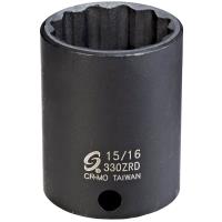 15/16" 12-Point Semi-Deep Impact Socket 3/8" Drive