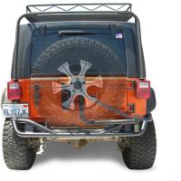 Boa Extreme Rear Bumper with Tuff n EZ Tire Carrier 2007-2013 Wrangler JK 2 & 4-Door