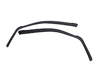 563191 In-Channel Window Visors, Front Pair, Dark Smoke Finish