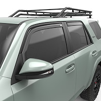 575221 In-Channel Window Visors, Front & Rear Set, Dark Smoke Finish