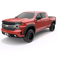 751694 Rugged Fender Flares, Black, Set of 4