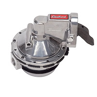 Victor Series Racing Fuel Pump for Small Block Chevy 262-400 and W-Series Big Block 348/409, Polished Finish