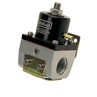 EFI Adjustable Fuel Pressure Regulator 180 GPH with -10N Inlet/Outlet in Silver and Black Finish