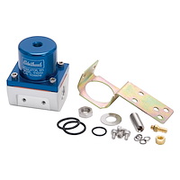 EFI Adjustable Fuel Pressure Regulator 180 GPH with -6AN Inlet/Outlet/Bypass in Blue Finish
