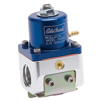 Carbureted Adjustable Bypass Fuel Pressure Regulator 180 GPH with -10AN NPT Inlet/Outlet in Blue Finish