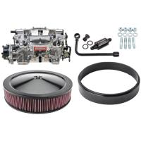 Thunder Series AVS 500 CFM Electric Choke Carburetor Kit with Black Accessories