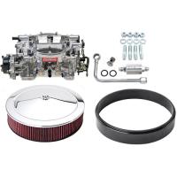Thunder Series AVS 500 CFM Electric Choke Carburetor Kit with Chrome Accessories