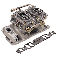RPM Dual-Quad Manifold and Carburetor Kit for Small Block Chevy 1955-1986