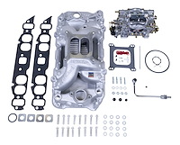 Single-Quad RPM Air-Gap Manifold and Carburetor Kit for Oval Port Big Block Chevy