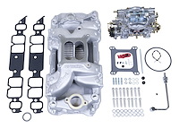 Single-Quad RPM Air-Gap Manifold and Carburetor Kit for Rectangle Port Big Block Chevy