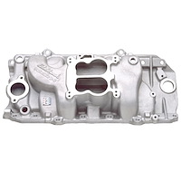 2161 Performer 2-O Intake Manifold for 1965-1990 Big Block Chevy Engines w/Oval Port Heads [Satin Finish]