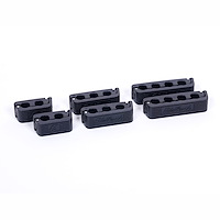 22799 Spark Plug Wire Separator Kit Fits up to 8.5 mm Wires Set of 6 [Black]