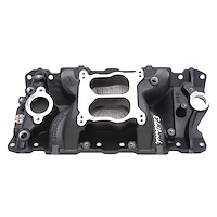 Performer Air-Gap Small Block Chevy Intake Manifold Black