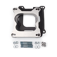 Carburetor Adapter Mounts 4-Barrel Carter Thermo-Quad to Square-Bore Single Plane Manifold