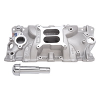 Performer EPS Intake Manifold for Small Block Chevy with Oil Fill Tube