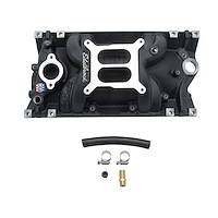 Performer EPS Vortec Black Intake Manifold Black for Small Block Chevy