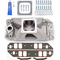Super Victor BBC Large Oval Port Intake Manifold Kit Big-Block Chevy 9.8 Standard Deck Carb