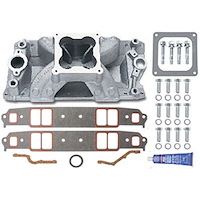 Super Victor 4500 Intake Manifold with Installation Kit for Small Block Chevy