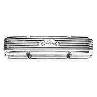 Classic Finned Valve Covers for 1959-1986 Small Block Chevy 262-400 with Polished Finish