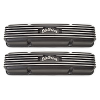 Classic Series Tall Aluminum Valve Covers for 1959-1986 Chevrolet 262-400 [Black]