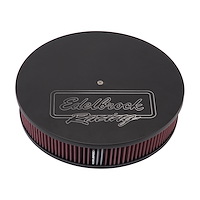 Victor Series Round 14" Air Cleaner with Textured Black Powder Coated Finish