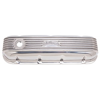 Classic Finned Valve Covers for 1965-Up Big Block Chevy 396-502 with Polished Finish