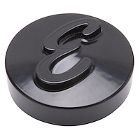 E Logo Air Cleaner Nut Black Anodized