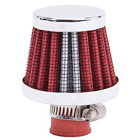 Universal Red Conical Valve Cover Breather with 2.50" Overall Length