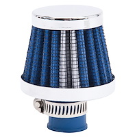 Universal Blue Conical Valve Cover Breather with 2.50" Overall Length