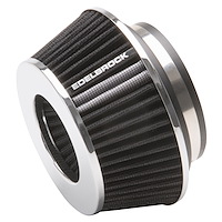 Universal Black Compact Conical Air Filter with 3.70" Overall Length for 3",3.5", and 4" Air Intake Systems
