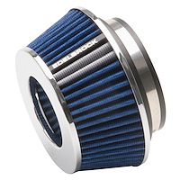 Universal Blue Compact Conical Air Filter with 3.70" Overall Length for 3",3.5", and 4" Air Intake Systems