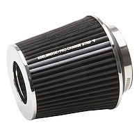 Universal Black Medium Conical Air Filter with 6.70" Overall Length for 3",3.5", and 4" Air Intake Systems