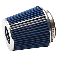 Universal Blue Medium Conical Air Filter with 6.70" Overall Length for 3",3.5", and 4" Air Intake Systems