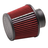 Universal Red Conical Air Filter with 6.50" Overall Length and 3.00" Inlet Diameter
