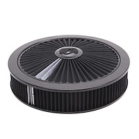 Pro-Flo High-Flow Black Round Air Cleaner 14" Diameter with Breathable Lid