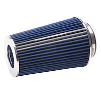 Universal Blue Tall Conical Air Filter with 10.50" Overall Length for 3",3.5", and 4" Air Intake Systems