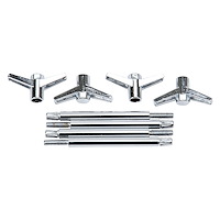 2-Piece Wing Bolts with T-Top, Length of 4-1/4"