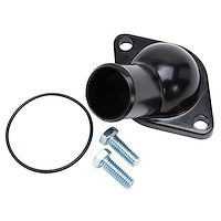 Aluminum Thermostat Housing Chevy 4.3L V6/Small Block V8 - Black Finish