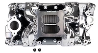 7501-CP RPM Air Gap Intake Manifold for 1955-1986 Small Block Chevy [Chrome Plasma Finish]