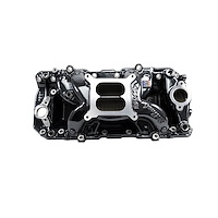 7561-BP RPM Air-Gap Intake Manifold for Big-Block Chevy w/Oval Ports [Black Plasma Finish]
