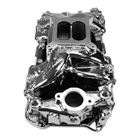 7562-CP RPM Air-Gap 2-R Intake Manifold for Big-Block Chevy w/Rectangle Ports [Chrome Plasma Finish]